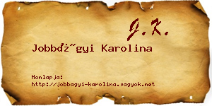 Jobbágyi Karolina névjegykártya